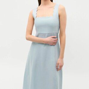 Blue Linen Summer Dress
